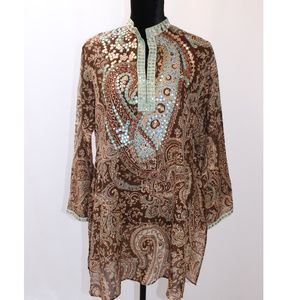 Kareena's Embellished tunic/bathing suit cover